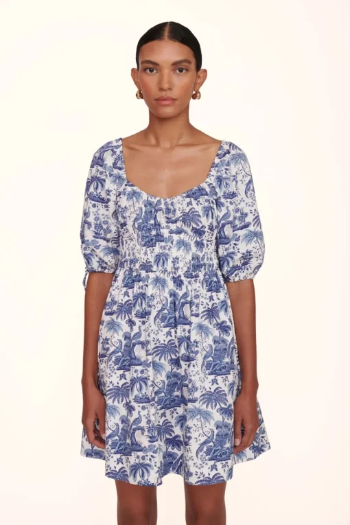 MINI FAYE DRESS  BLUE TOILE