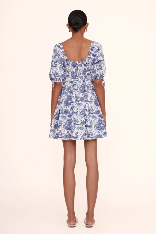 MINI FAYE DRESS  BLUE TOILE