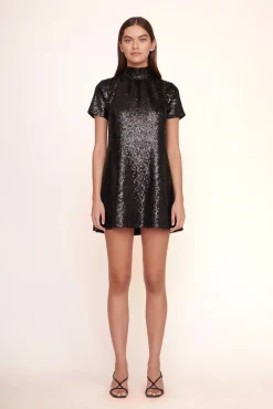 MINI ILANA DRESS  BLACK SEQUINS