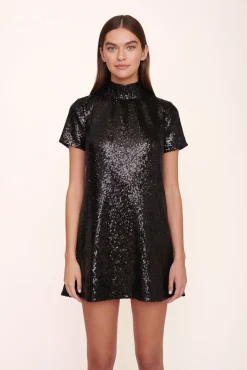 MINI ILANA DRESS  BLACK SEQUINS