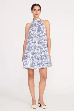 MINI MARLOWE DRESS  BLUE TOILE