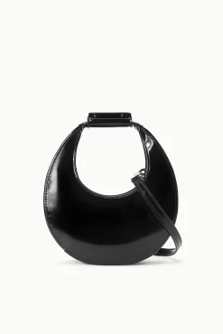 MINI MOON BAG  BLACK POLISHED