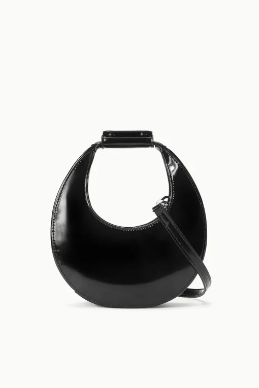 MINI MOON BAG  BLACK POLISHED