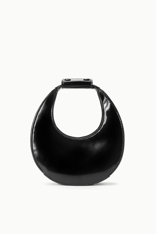 MINI MOON BAG  BLACK POLISHED