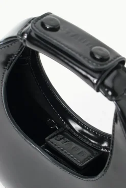MINI MOON BAG  BLACK POLISHED