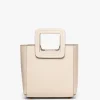 MINI SHIRLEY LEATHER BAG  CREAM