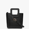 MINI SHIRLEY LEATHER BAG  BLACK