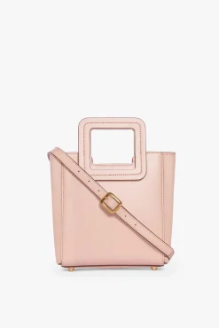 MINI SHIRLEY LEATHER BAG  BLUSH