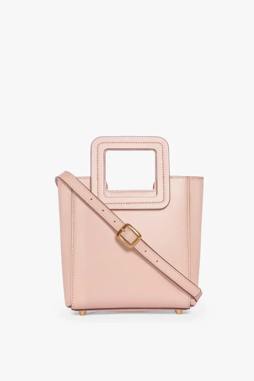 MINI SHIRLEY LEATHER BAG  BLUSH