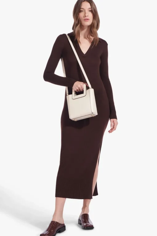 MINI SHIRLEY LEATHER BAG  CREAM