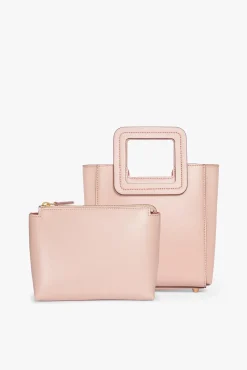 MINI SHIRLEY LEATHER BAG  BLUSH