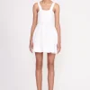 MINI SUTTON DRESS  WHITE