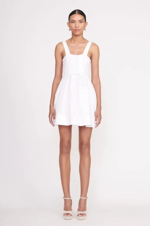 MINI SUTTON DRESS  WHITE
