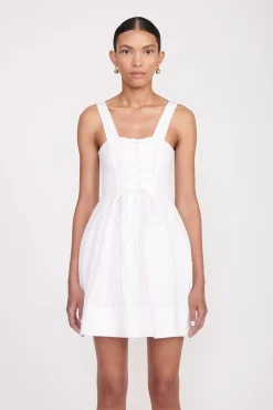 MINI SUTTON DRESS  WHITE
