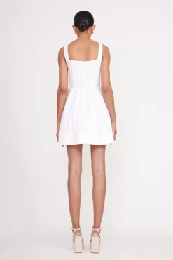 MINI SUTTON DRESS  WHITE