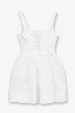 MINI SUTTON DRESS  WHITE