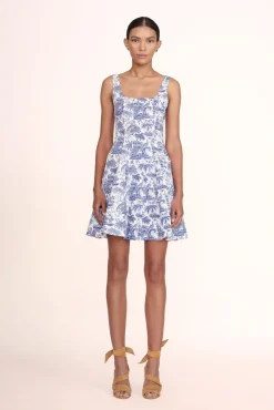 MINI WELLS DRESS  BLUE TOILE
