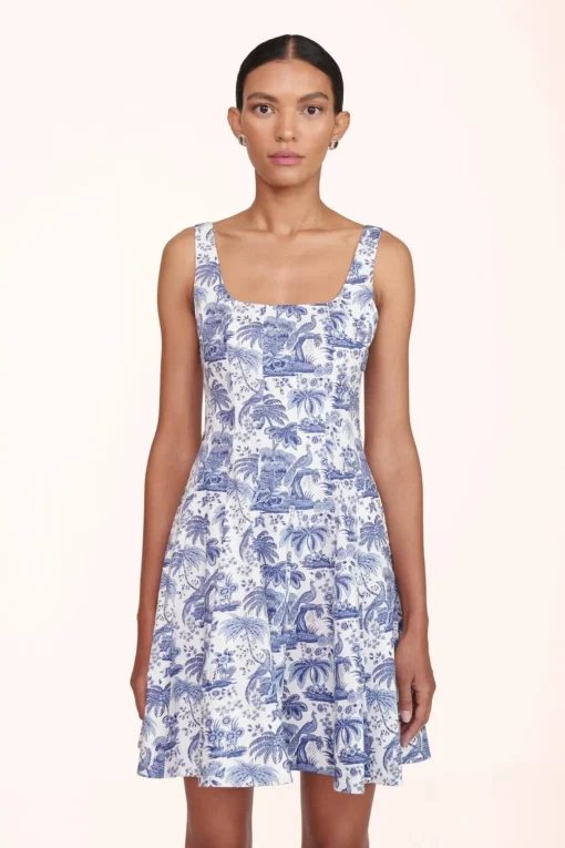 MINI WELLS DRESS  BLUE TOILE