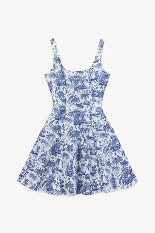 MINI WELLS DRESS  BLUE TOILE