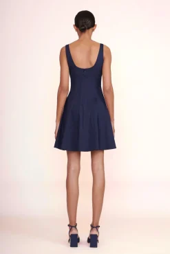 MINI WELLS DRESS  NAVY