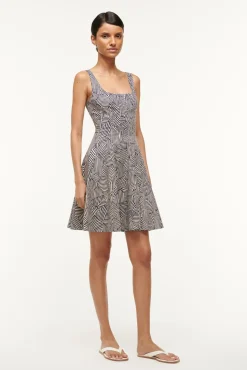 MINI WELLS DRESS  NAVY MOSAIC