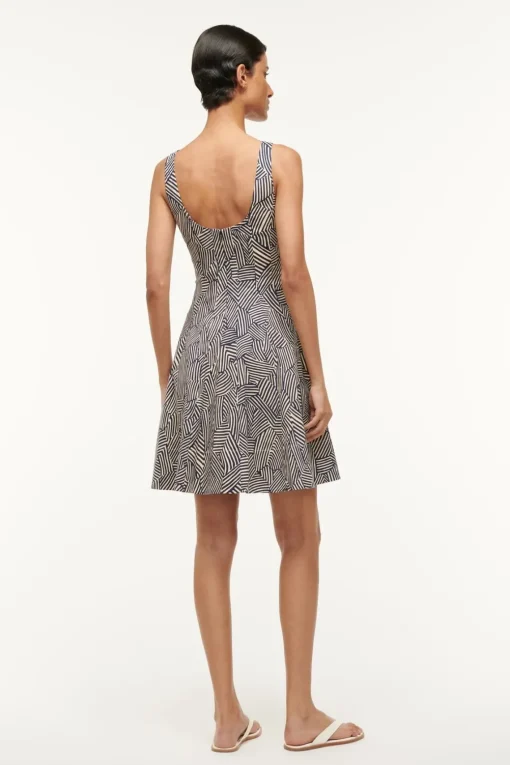 MINI WELLS DRESS  NAVY MOSAIC