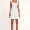 MINI WELLS DRESS  WHITE