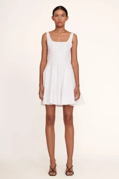 MINI WELLS DRESS  WHITE