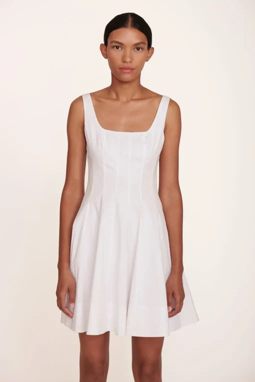MINI WELLS DRESS  WHITE