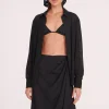 MIRIAM COVERUP TOP  BLACK