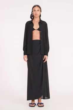 MIRIAM COVERUP TOP  BLACK