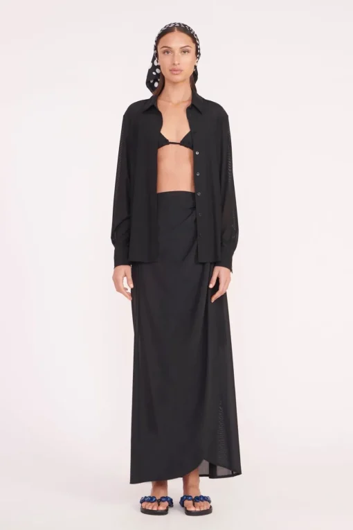MIRIAM COVERUP TOP  BLACK