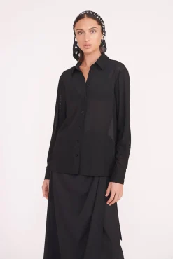 MIRIAM COVERUP TOP  BLACK
