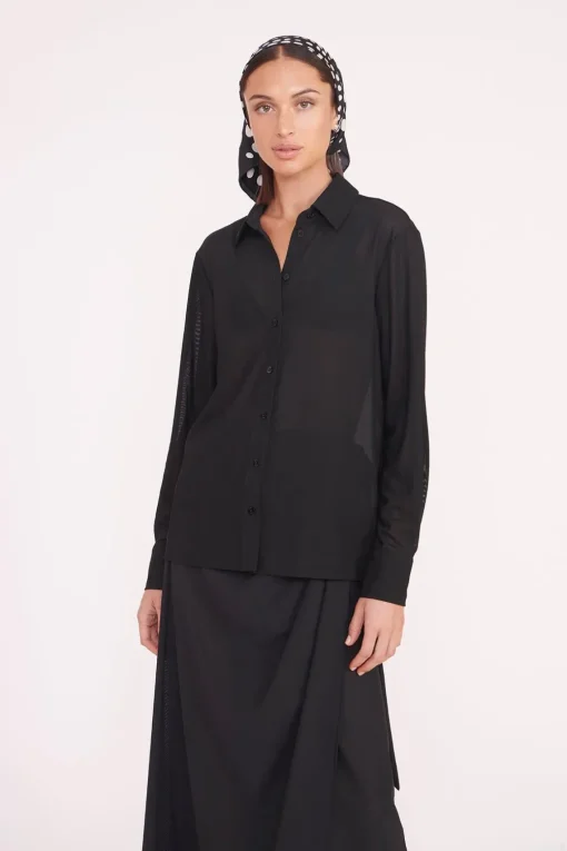 MIRIAM COVERUP TOP  BLACK