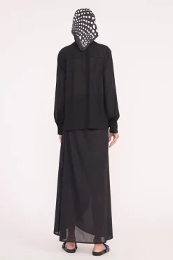 MIRIAM COVERUP TOP  BLACK