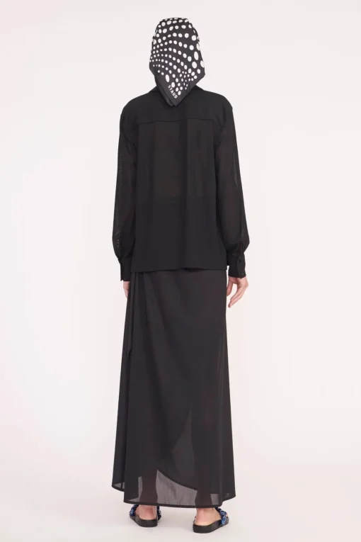 MIRIAM COVERUP TOP  BLACK