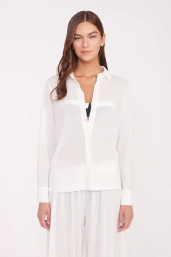 MIRIAM COVERUP TOP  WHITE