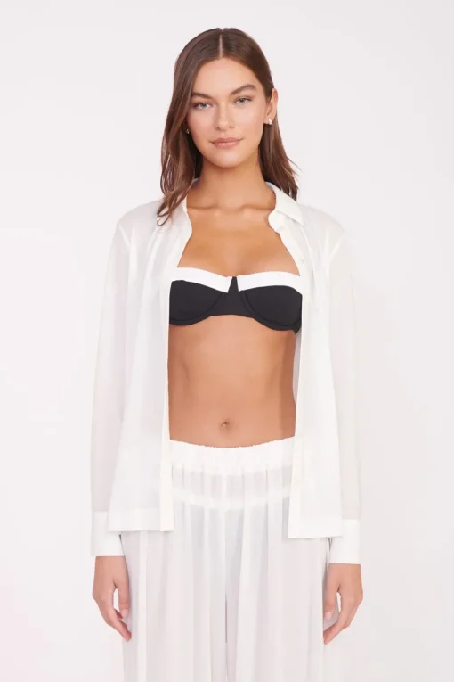 MIRIAM COVERUP TOP  WHITE
