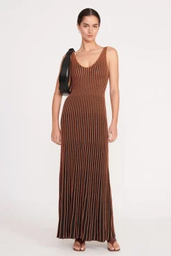 MOON BAG  BLACK TAN SEASHORE STRIPE