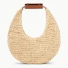 MOON RAFFIA BAG  NATURAL RAFFIA