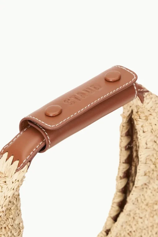 MOON RAFFIA BAG  NATURAL RAFFIA