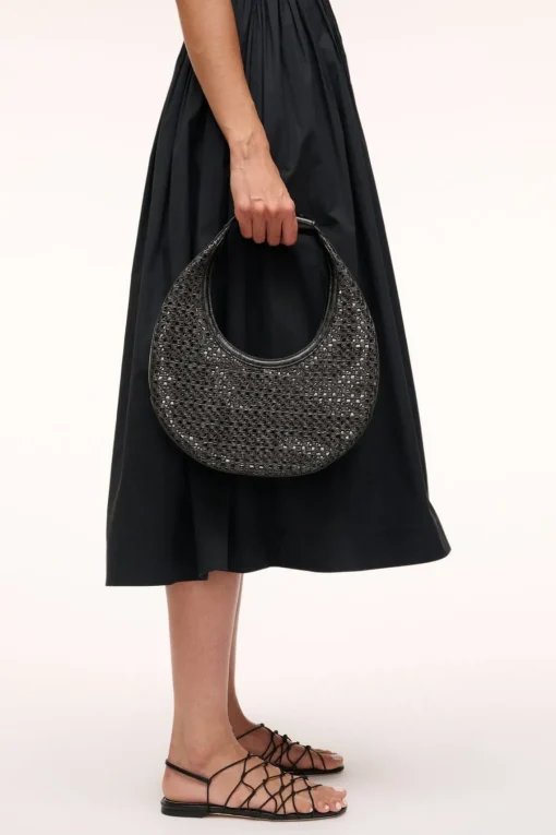 MOON WOVEN BAG  BLACK