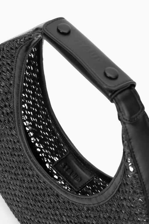 MOON WOVEN BAG  BLACK