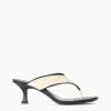 NATALIA THONG SANDAL  CREAM BLACK