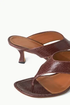 NATALIA THONG SANDAL  MAHOGANY