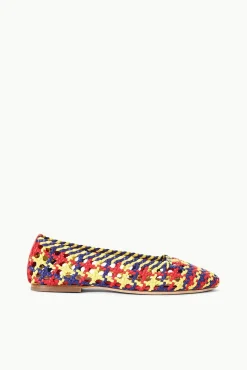NELL CROCHET BALLERINA  RED ROSE MULTI