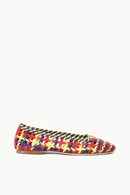 NELL CROCHET BALLERINA  RED ROSE MULTI