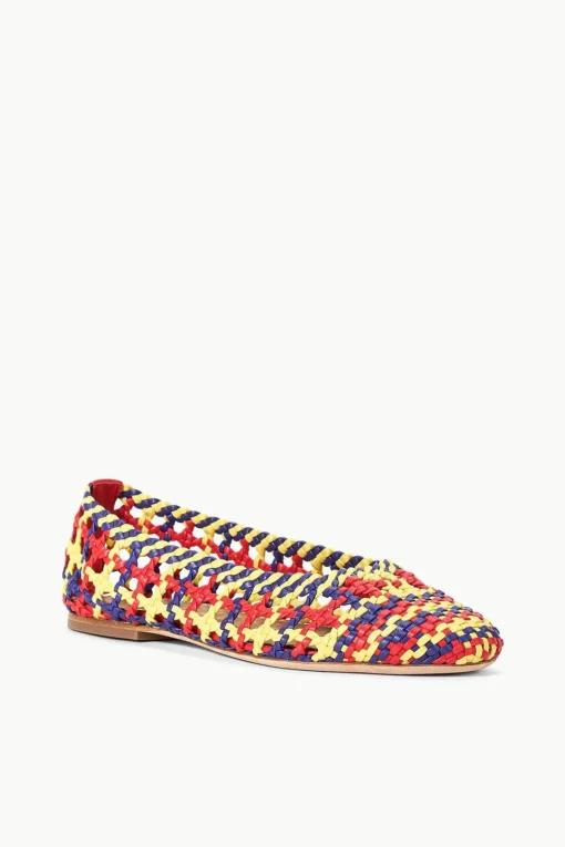 NELL CROCHET BALLERINA  RED ROSE MULTI