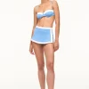 NELL SWIM SKIRT  AZURE WHITE