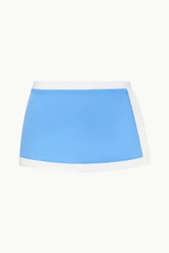 NELL SWIM SKIRT  AZURE WHITE